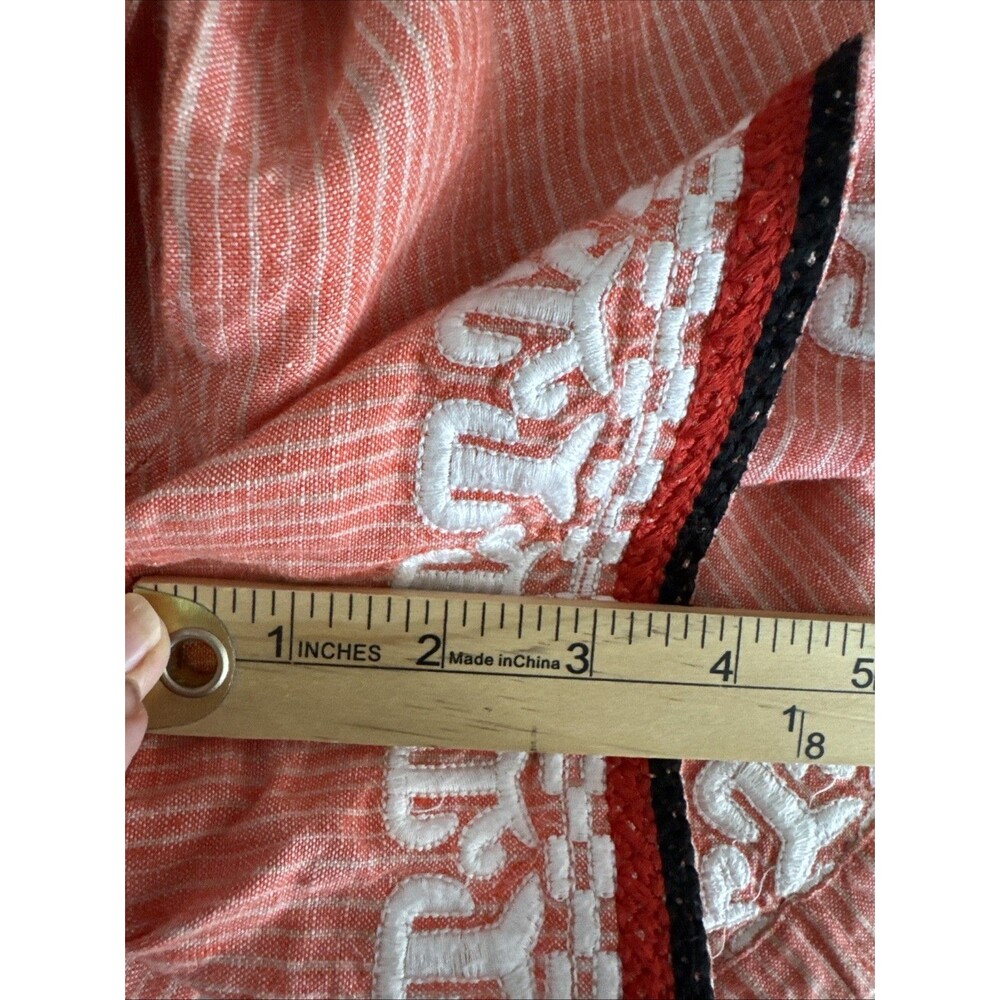 Anthropologie Beachcomber embroidered Linen Drawstring Shorts Small - Picture 11 of 15